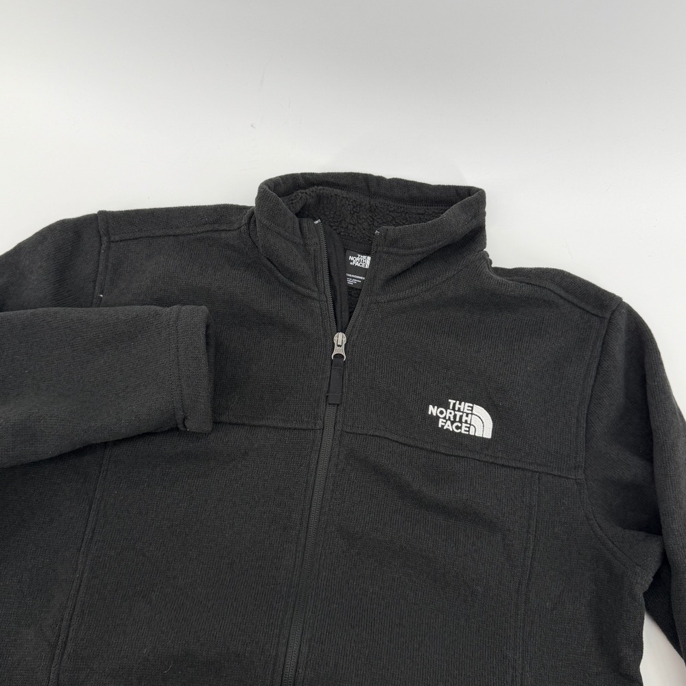The North Face Mens Large Black Tsilian Full Zip Sweater Fleece Jacket